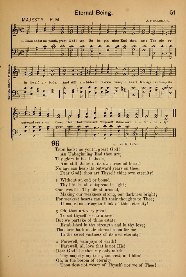 Worship in Song: a selection of hymns and tunes for the Service of the Sanctuary  page 51