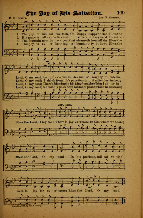 Winning Songs: for use in meetings for Christian worship or work page 109