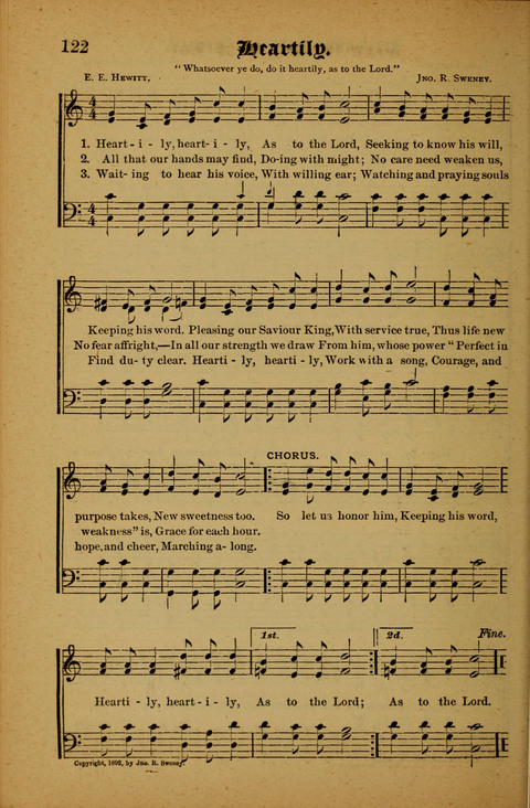 Winning Songs: for use in meetings for Christian worship or work page 122