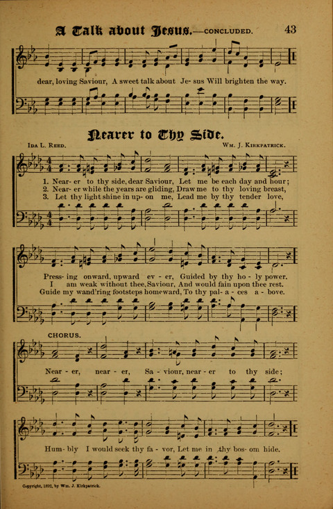 Winning Songs: for use in meetings for Christian worship or work page 43