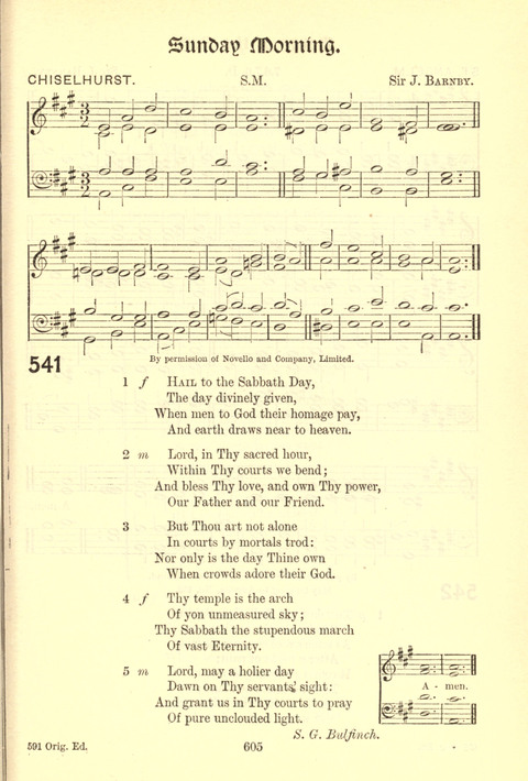 Worship Song: with accompanying tunes page 605