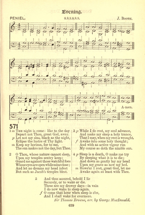 Worship Song: with accompanying tunes page 639