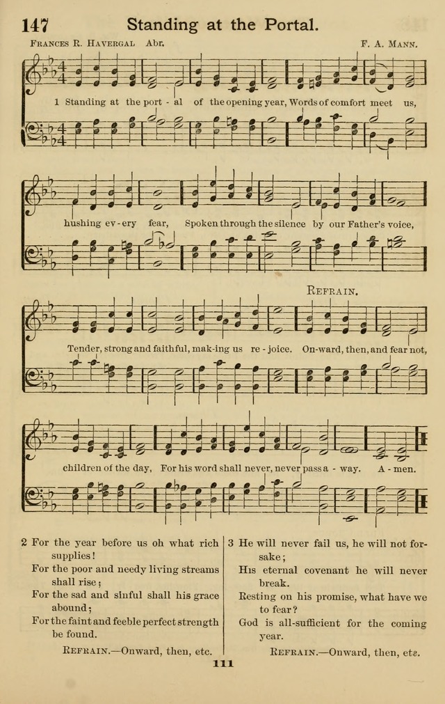 Westminster Sabbath School Hymnal, a collection of hymns and tunes for use in sabbath-schools and social meetings page 112