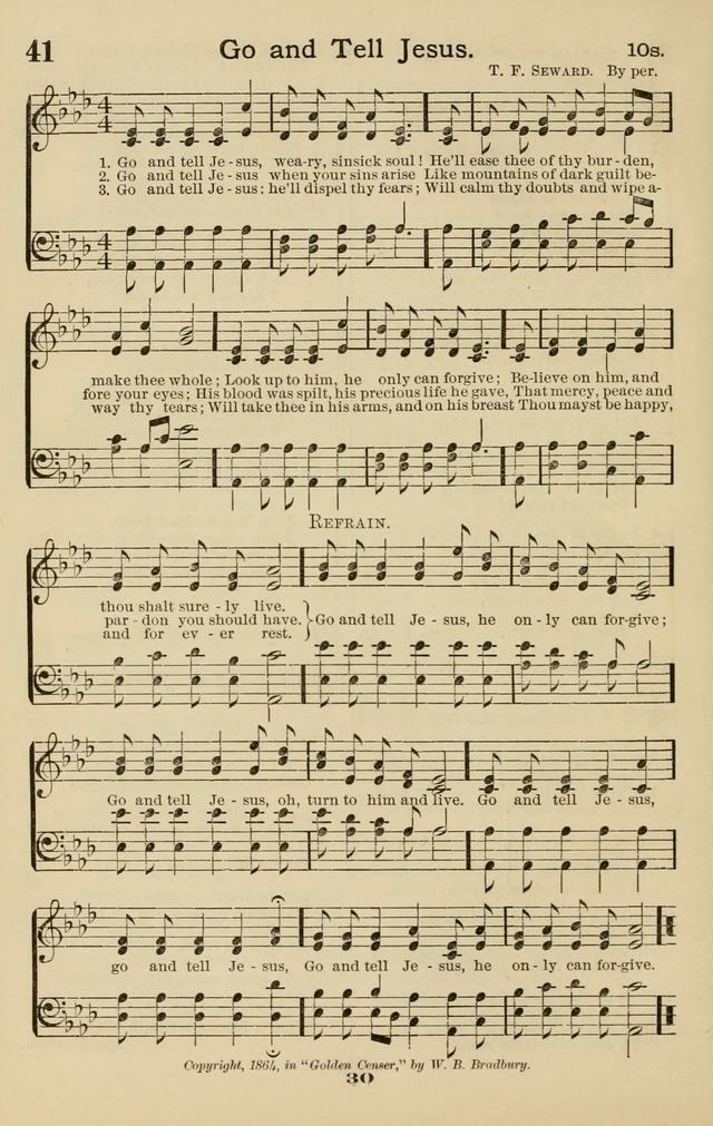 Westminster Sabbath School Hymnal, a collection of hymns and tunes for use in sabbath-schools and social meetings page 31