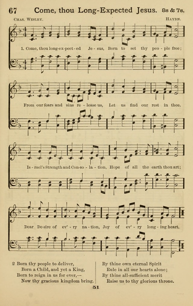 Westminster Sabbath School Hymnal, a collection of hymns and tunes for use in sabbath-schools and social meetings page 52