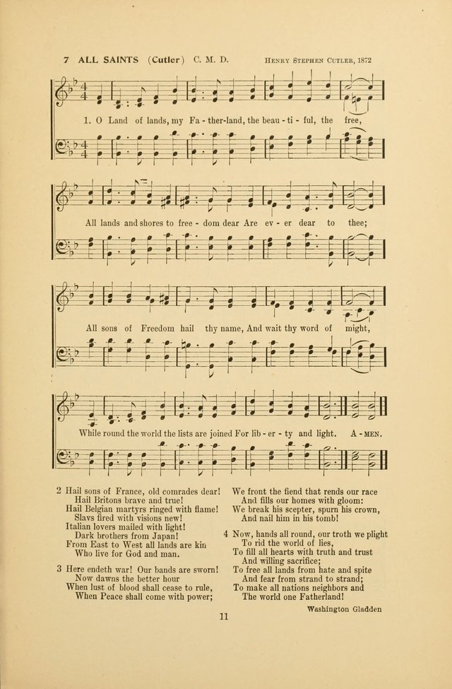 War-Time Hymns page 11