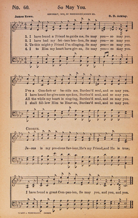 World Wide Revival Songs: for the Church, Sunday School and Evangelistic Meetings page 60