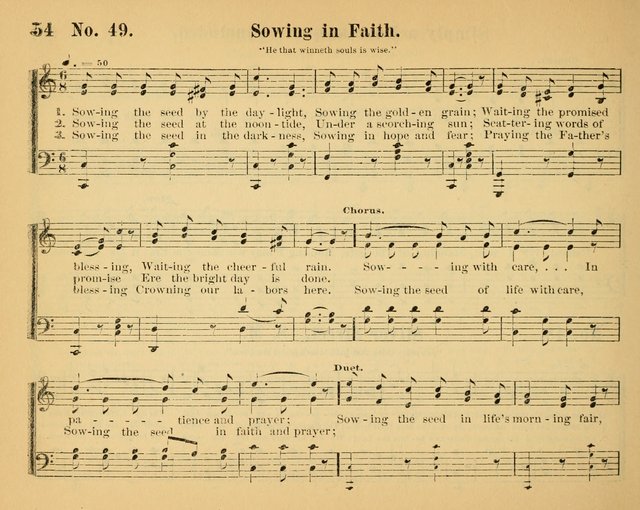 The Way of Life: for the Sunday-school. a valuable collection of songs both new and standard, carefully selected and arranged for this work page 54