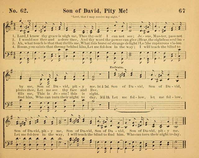 The Way of Life: for the Sunday-school. a valuable collection of songs both new and standard, carefully selected and arranged for this work page 67