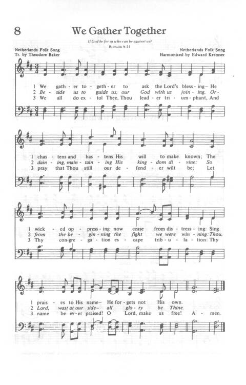Yes, Lord!: Church of God in Christ hymnal page 8