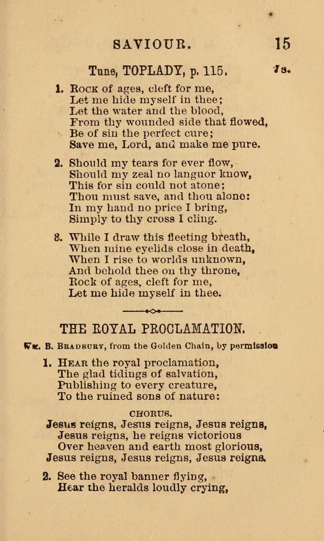 The Y. M. Christian Association Hymn-Book, with Tunes. page 15