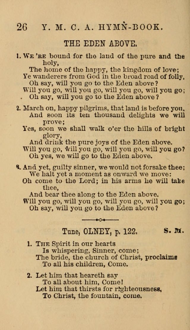 The Y. M. Christian Association Hymn-Book, with Tunes. page 26