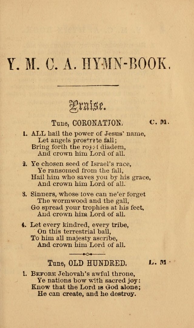 The Y. M. Christian Association Hymn-Book, with Tunes. page 3