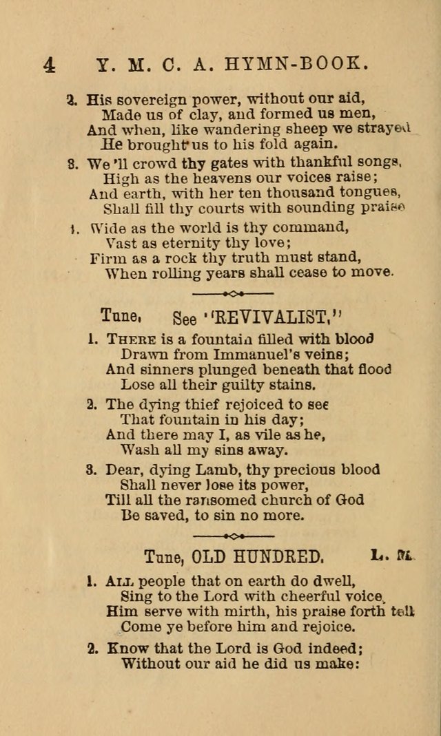 The Y. M. Christian Association Hymn-Book, with Tunes. page 4