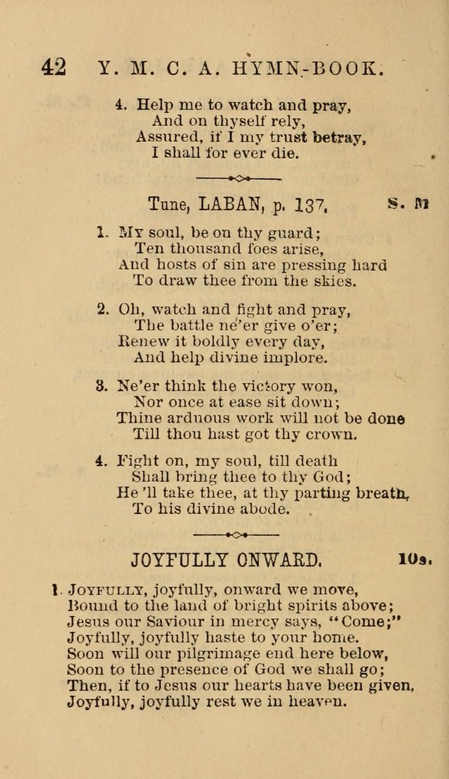 The Y. M. Christian Association Hymn-Book, with Tunes. page 42