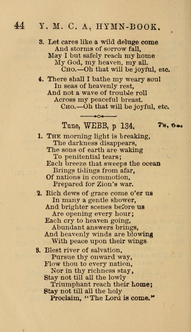 The Y. M. Christian Association Hymn-Book, with Tunes. page 44