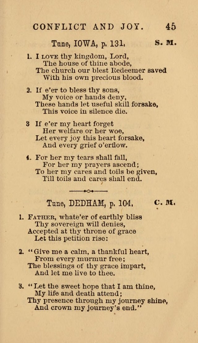 The Y. M. Christian Association Hymn-Book, with Tunes. page 45