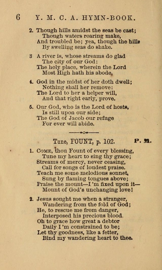 The Y. M. Christian Association Hymn-Book, with Tunes. page 6