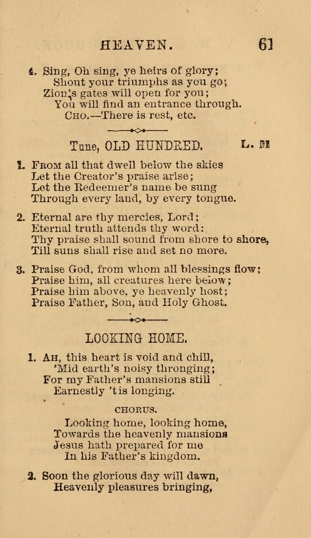 The Y. M. Christian Association Hymn-Book, with Tunes. page 61