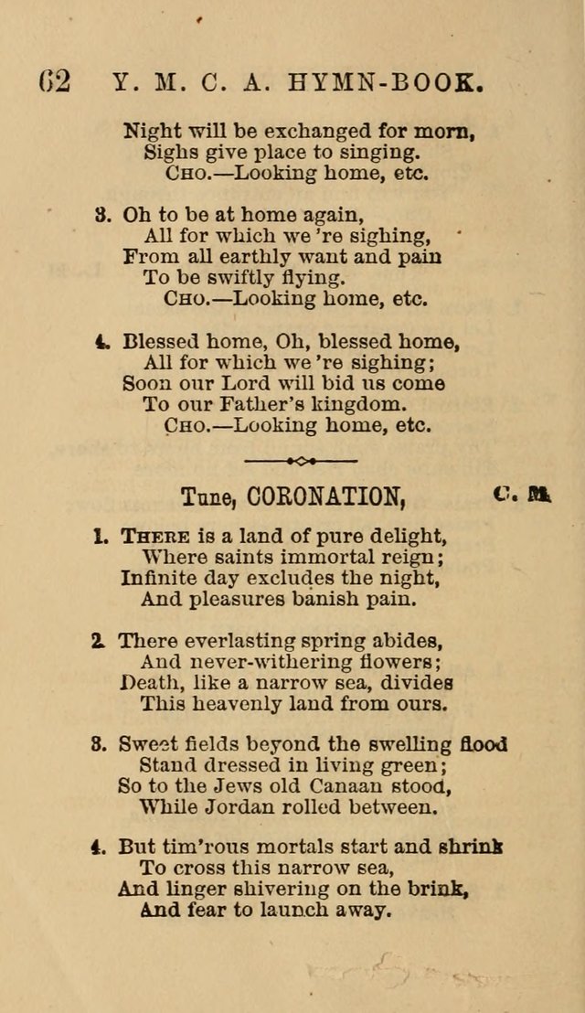 The Y. M. Christian Association Hymn-Book, with Tunes. page 62