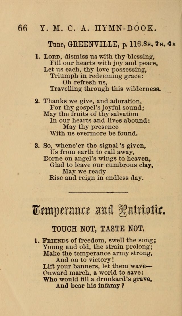 The Y. M. Christian Association Hymn-Book, with Tunes. page 66