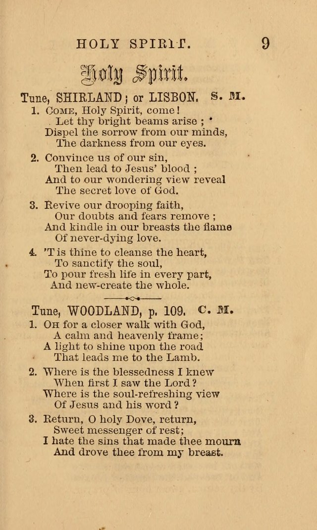 The Y. M. Christian Association Hymn-Book, with Tunes. page 9