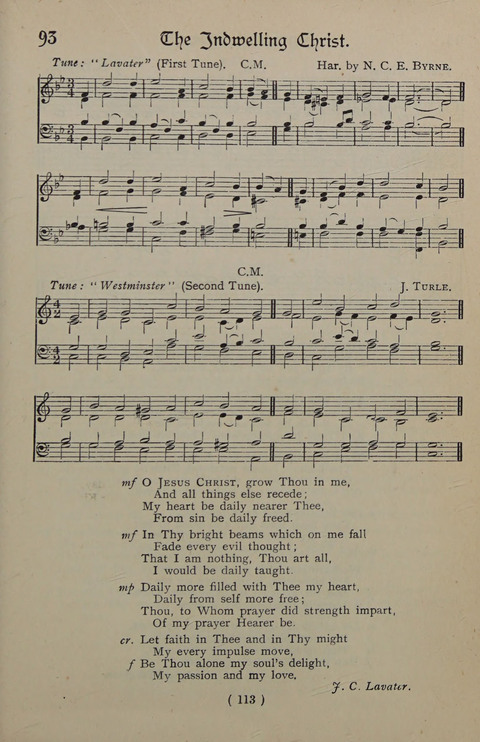The Y.M.C.A. Hymnal: specially compiled for the use of men page 113