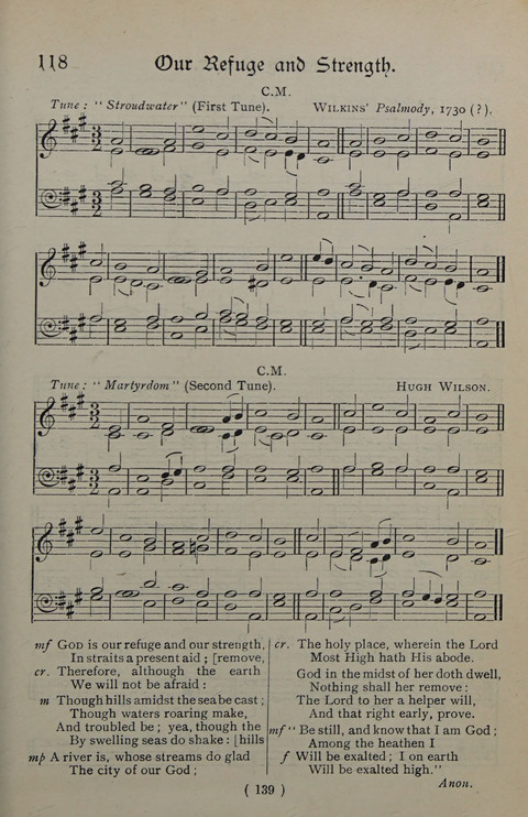 The Y.M.C.A. Hymnal: specially compiled for the use of men page 139