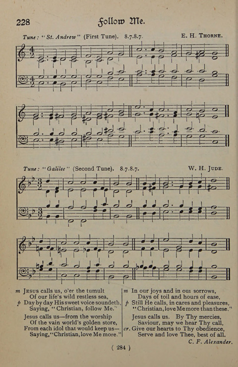 The Y.M.C.A. Hymnal: specially compiled for the use of men page 284