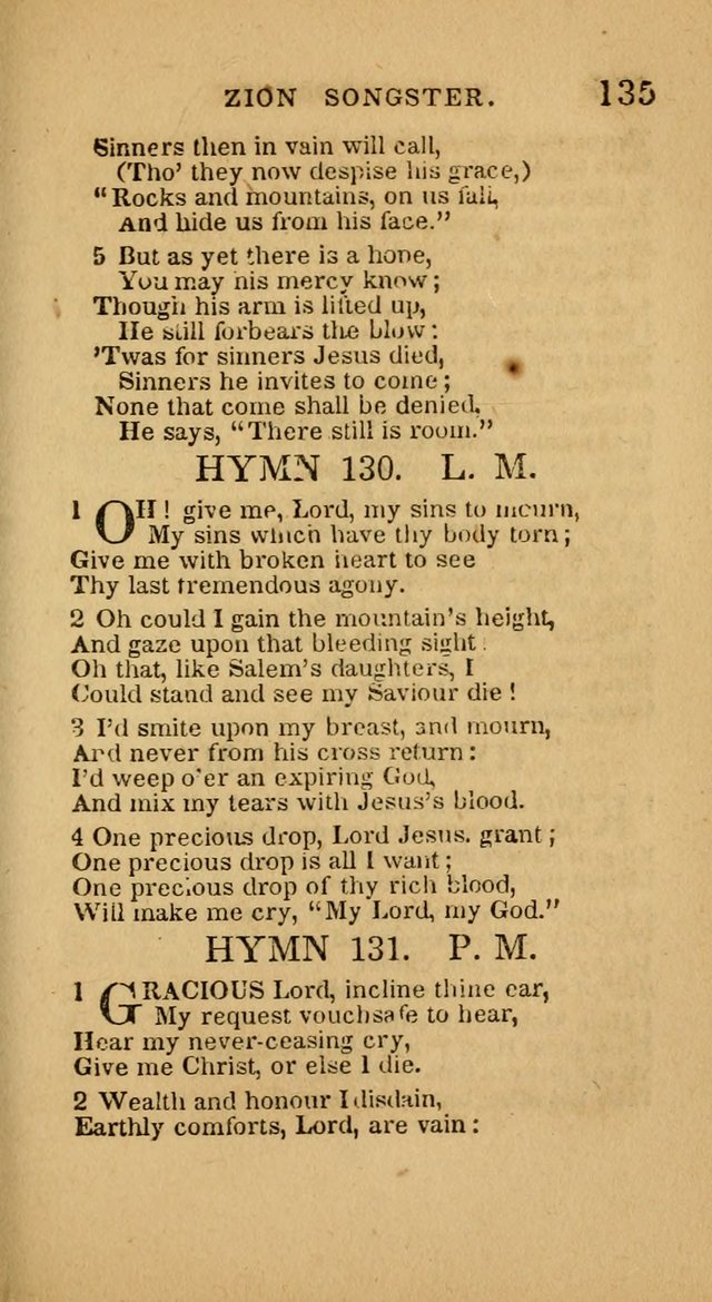 The Zion Songster: a Collection of Hymns and Spiritual Songs, generally sung at camp and prayer meetings, and in revivals of religion  (Rev. & corr.) page 138