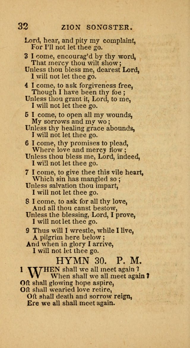 The Zion Songster: a Collection of Hymns and Spiritual Songs, generally sung at camp and prayer meetings, and in revivals of religion  (Rev. & corr.) page 35