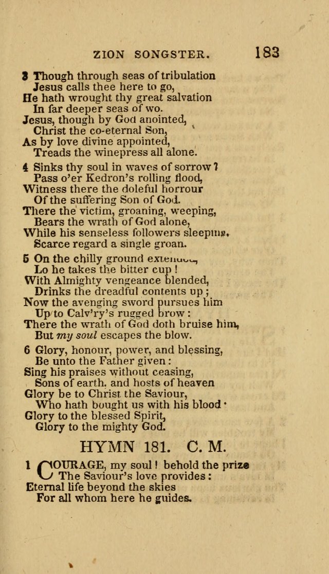 The Zion Songster: a Collection of Hymns and Spiritual Songs, Generally Sung at Camp and Prayer Meetings, and in Revivals or Religion  (95th ed.) page 190