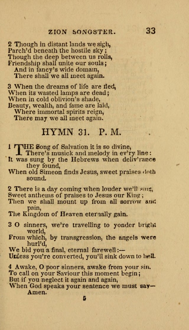 The Zion Songster: a Collection of Hymns and Spiritual Songs, Generally Sung at Camp and Prayer Meetings, and in Revivals or Religion  (95th ed.) page 40