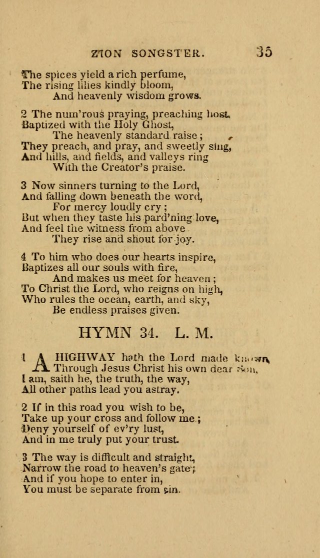 The Zion Songster: a Collection of Hymns and Spiritual Songs, Generally Sung at Camp and Prayer Meetings, and in Revivals or Religion  (95th ed.) page 42