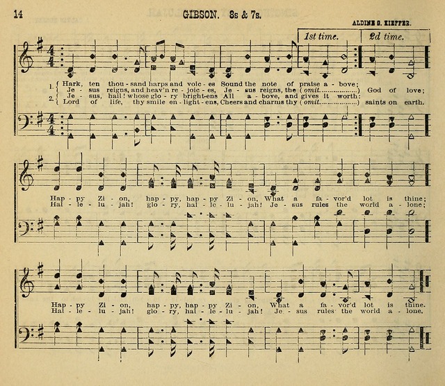The Zion Songster Nos. 1 and 2 Combined: for Sabbath Schools page 14